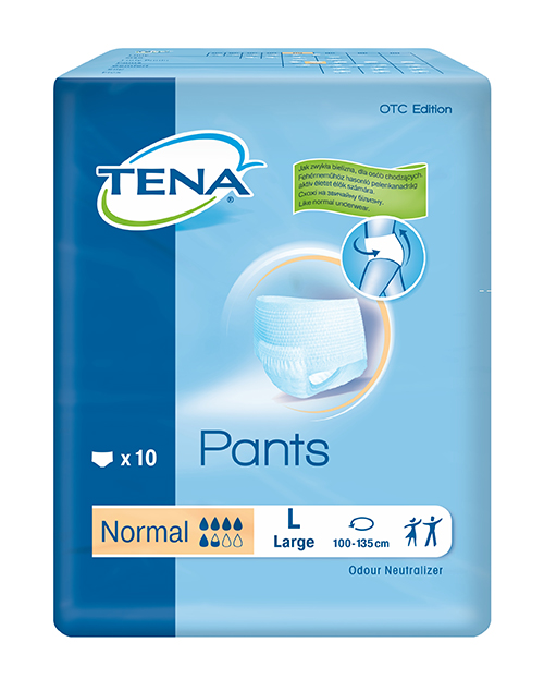 TENA Pants Normal (L) 10s x 4 Bags/Carton - healthstore.sg