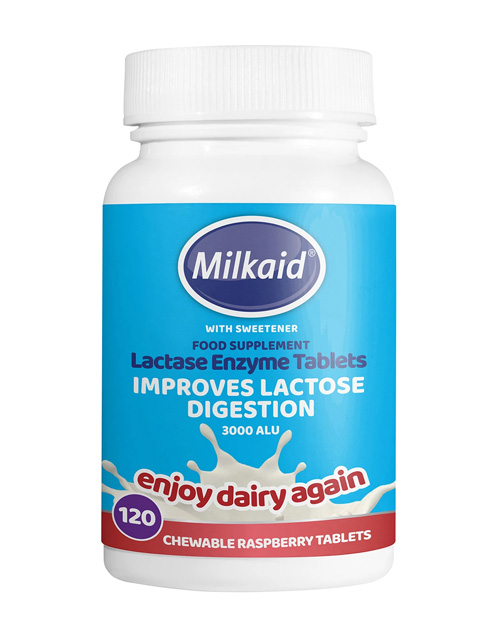 Milkaid Lactase Enzyme Tablets 120's healthstore.sg