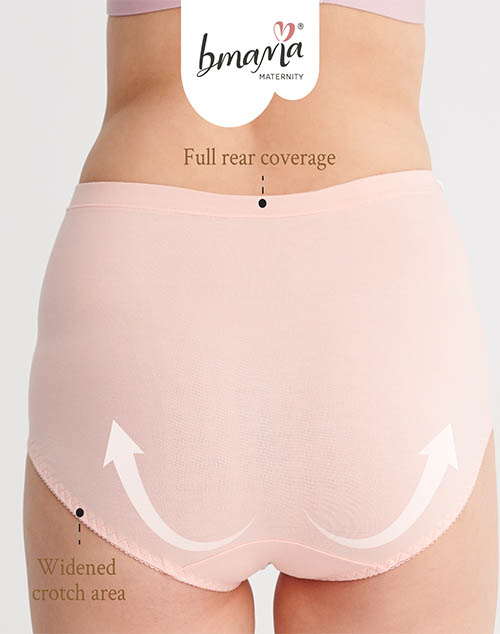 Bmama Comfortable High Waist Over the Bump Maternity Panties (Before and  After Delivery)